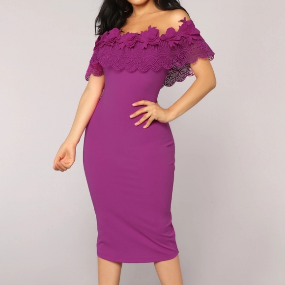 Fashion Nova Midnight in Moscow Dress 🌸 - Picture 1 of 4